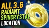 All 3.6 Radiant Spincrystal Location  | Genshin Impact 3.6