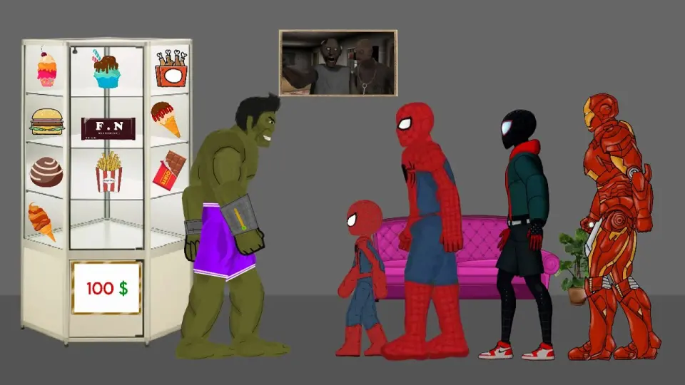 Spiderman No Way Home, Iron Man, Deadpool, Hulk Funny Animation - Drawing  Cartoon 2 - Bstation