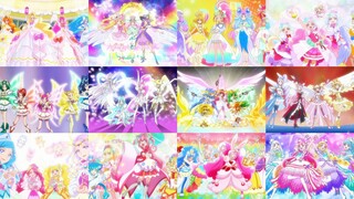 The Pretty Cure team transformed into the second stage, but who doesn't even have the second stage c