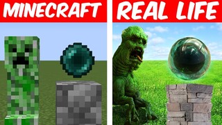 Minecraft, But It's REAL LIFE! (Blocks, Animals, Items)