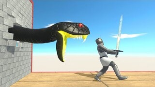 Black Titanoboa Surprise Attack - Animal Revolt Battle Simulator