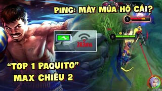 PAQUITO MAX 2 SIÊU SỐC DAME? TỐP MỠ GÁY GAME "SỦA WIN" NHƯNG PING LẠI XANH ĐỎ TÍM VÀNG?? | MLBB