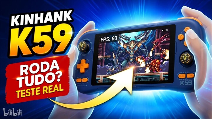 LANÇAMENTO! Kinhank K59: O Melhor Console Portátil Até R$ 800?