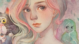 [Vẽ tranh] "Mắt nai"