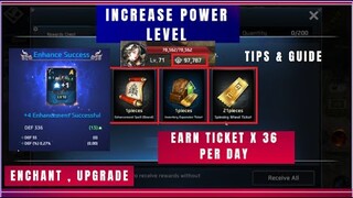 Four Gods How to Increase Power Level | 36 Ticket Per Day ( Tagalog )