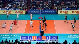 MEN'S VNL2022 FRANCE VS JAPAN WEEK2