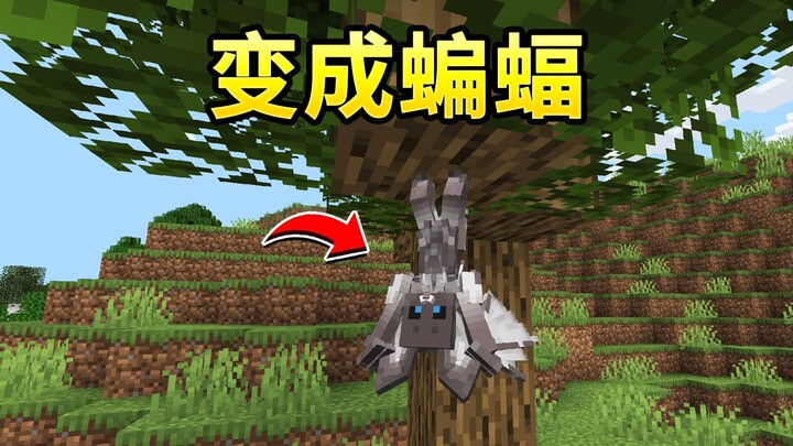 ฉันกลายเป็นค้างคาวใน Minecraft แล้ว?!