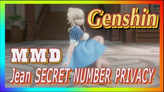 [Genshin, MMD]Jean, SECRET NUMBER PRIVACY