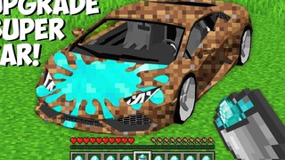 ฉันใช้ BUCKET OF DIAMOND LIQUID เพื่ออัปเกรดรถสกปรกใน Minecraft! เพชร VS สิ่งสกปรก !