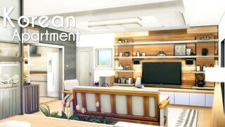 Aesthetic Korean Apartment 🇰🇷 🏙️  | The Sims 4 | Speed Build | No CC + Download Links