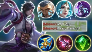 Vale Crazy Hack Damage Build || Top Global Vale || Mlbb....