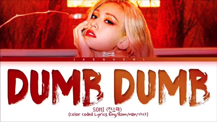 Somi Dumb Dumb lyrics 전소미 Dumb Dumb 가사) (Color Coded Lyrics Eng/Rom/Han)