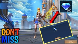 GET YOUR FREE 500 DIAMONDS ALL PLAYERS | MOBILE LEGENDS