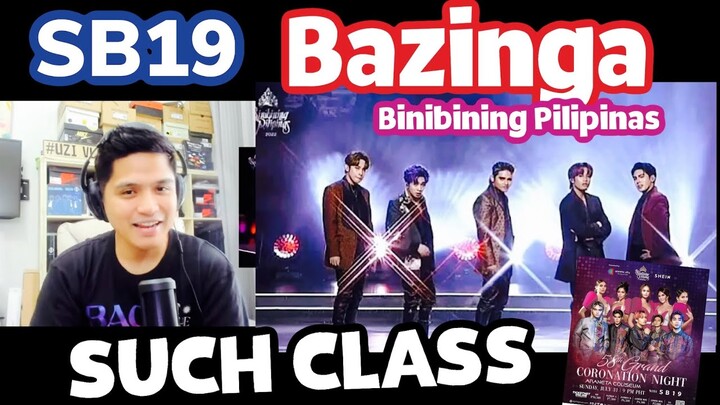 SB19 Bazinga + SLMT | 2022 BINIBINING PILIPINAS | REACTION