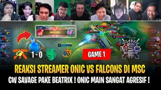 CW Savage Pake Beatrix ! ONIC Main Sangat Agresif - Kairi Ling ! Reaksi Streamer ONIC vs Falcons MSC