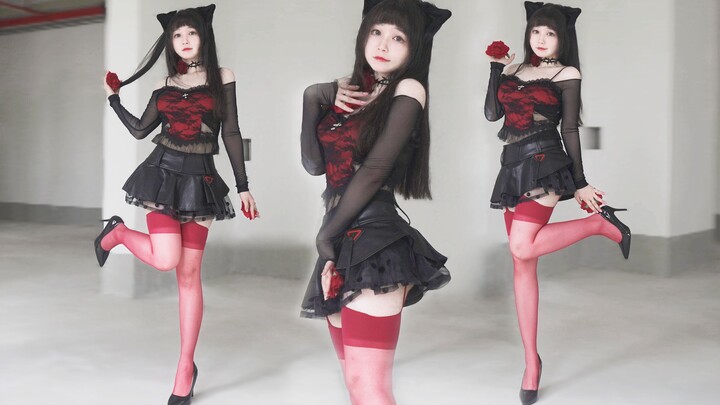Sexy red tights for the first time! Flower Flower Dance ❀【喵月月】