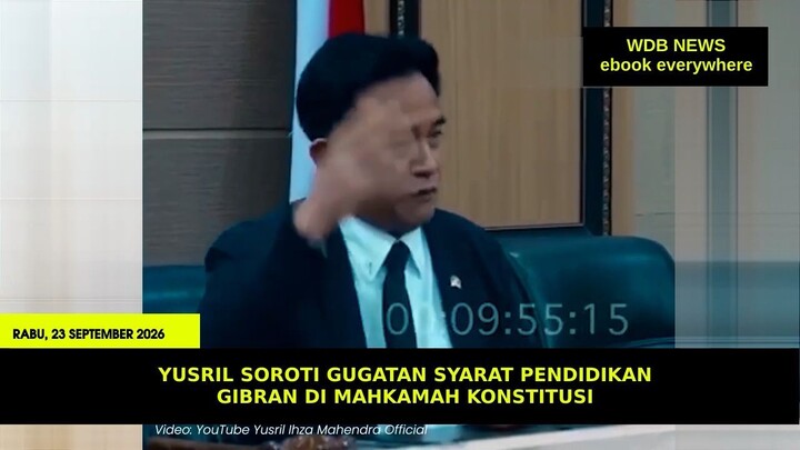 Yusril Soroti Gugatan Syarat Pendidikan Gibran di Mahkamah Konstitusi