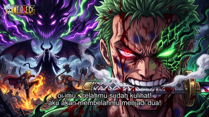 ONE PIECE TERBARU – ZORO GUNAKAN KEKUATAN TERSEMBUNYI! IMU AKUI ZORO MUSUH TERHEBAT NON BUAH IBLIS!