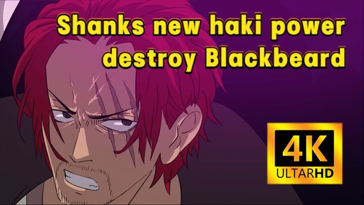 【Film Red 4k】Shanks new haki power  destroy Blackbeard | One Piece Fan Film