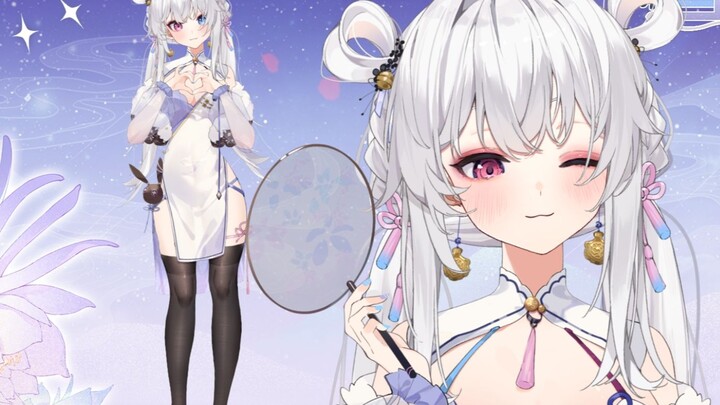 [Live2d model display] The cute rabbit-ear cheongsam girl [Yuki Eririna]