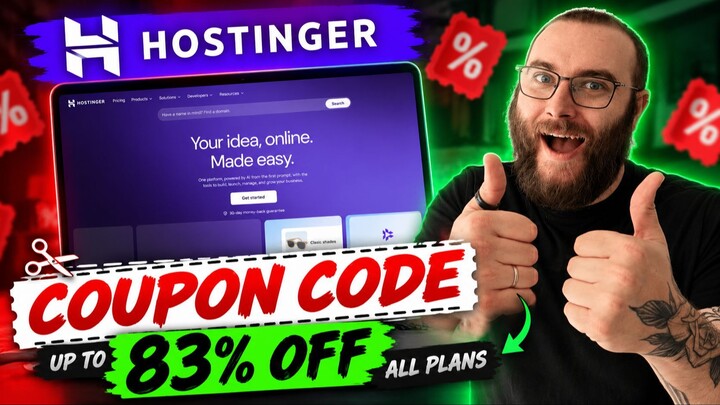 Biggest Hostinger Coupon Code 2026 | Get the best hosting for even cheaper!