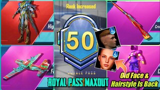 C2S6 Royal Pass M12 Maxout | 4500 UC Royal Pass RP M12 Max Level 50 | Full Maxout RP M12 BGMI