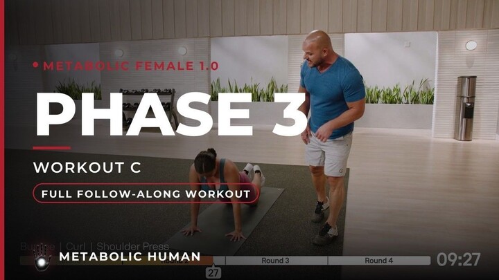 15-MIN Fat Burn Workout for Women 女性全身燃脂跟练 | Metabolic Female 1.0 - Phase 3 Workout C