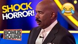 STEVE HARVEY SHOCKED! Funny Family Feud Answer Reaction Clips! TRY NOT TO LAUGH!