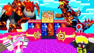 LUCKY BLOCK GROUDON NOOB CHƠI NGUYÊN ĐỘI HÌNH LUNALA VÀ CÁI KẾT TRONG MINECRAFT