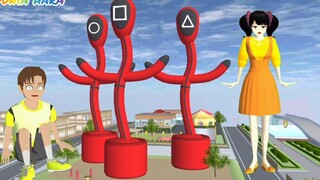 ตุ๊กตาปลาหมึกยักษ์โจมตีเมืองซากุระ ยูตะเจอกระบองเพชรเต้น ซากุระโรงเรียนจำลอง