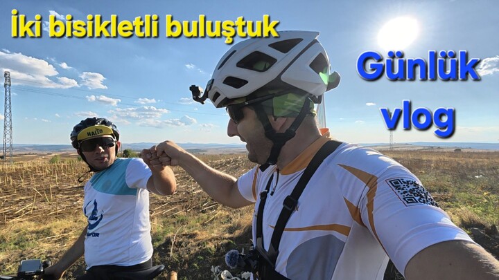 2 bisikletli buluşup tur yaptık