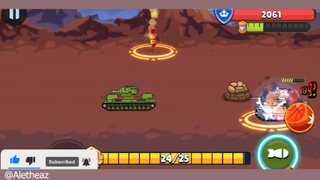 tiêu diệt Boss trong trò chơi bắn xe tăng quái vật #gametot