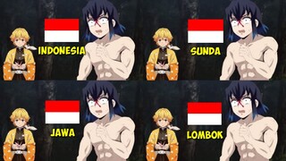 Parody 4 Bahasa || Terbongkarnya Wajah Cantik Inosuke