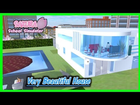 Very beautiful house in the SAKURA School Simulator
