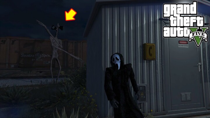 GTA 5 Mod - Quái Vật Đầu Loa Siren Head Săn Đuổi Sát Nhân Ghostface Đến Cùng - Tập 4 | Big Bang