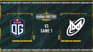 Game 1 Highlights: OG vs Nigma Galaxy (BO2) | Riyadh Masters 2022 Group Stage