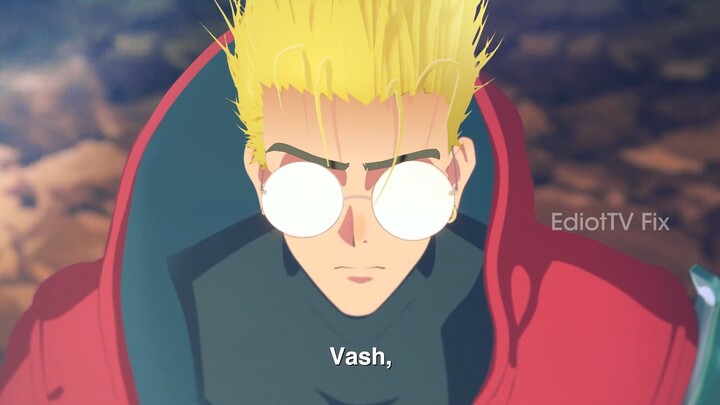 Trigun Trailer, Vash Hair is fixed