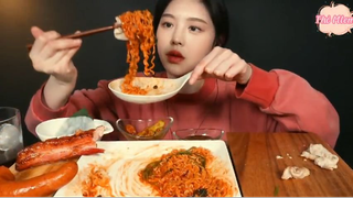 Mì trộn ức bò, thịt ba chỉ, xúc xích Kielbasa phần 6 #anngonmoingay