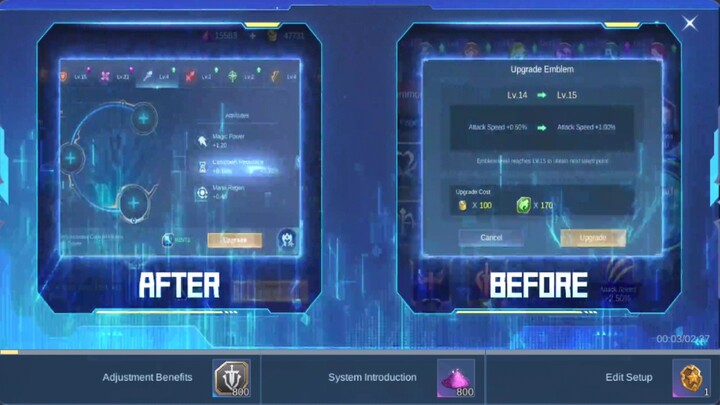 Revamp eblem set up coming soon on mobile legends bang bang