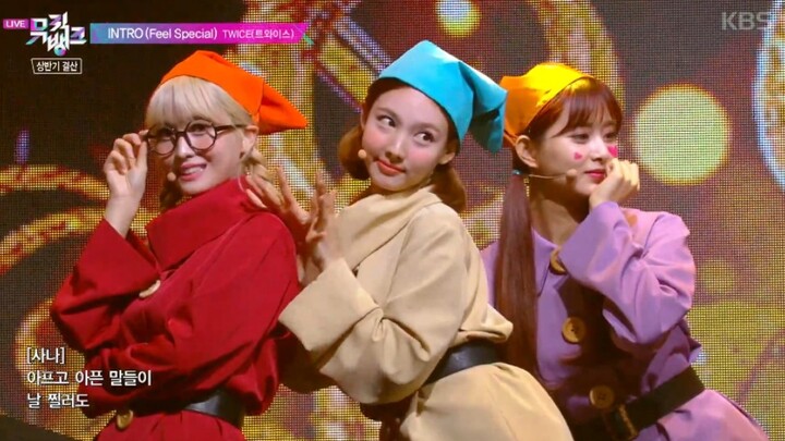 [TWICE] I fucking died laughing at this intro—first-half-of-the-year Inkigayo stage.