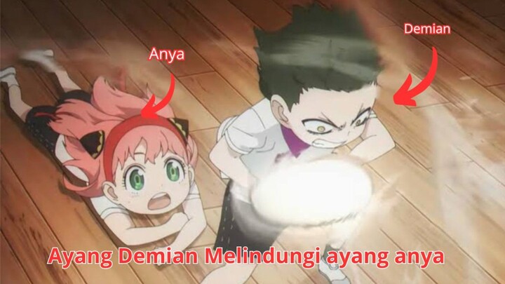 so sweet ‼️ anya dilindungi ayang demian