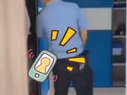 A burglary was reported at a residence, and police arrived to conduct a search. As expected, the une