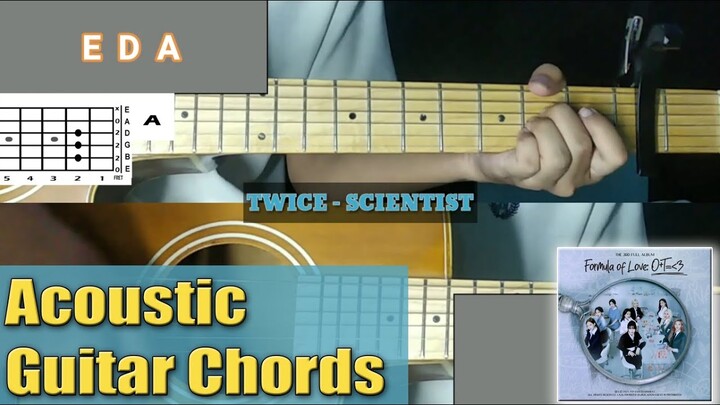 TWICE - SCIENTIST Acoustic Guitar Chords + Guitar Cover