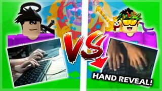 HAPPYBLACK vs ADMIN l HAND-CROSS BATTLE GAMEPLAY [HAND REVEAL!]