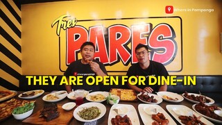 BEEF PARES, anyone? Tres Pares Balibago is now open for dine-in!