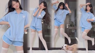 Hãy nhảy nhiều hơn nữa cùng chú chó con nào! Tôi muốn truyền năng lượng và hạnh phúc của ngày hôm na