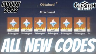NEW & Active CODES in Genshin Impact August 2022