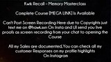 Kwik Recall Course Memory Masterclass download