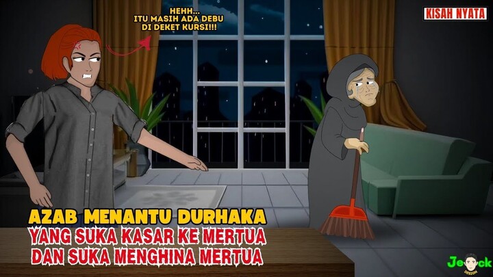 AZAB MENANTU DURHAKA YANG SUKA KASAR KEPADA MERTUA  SINETRON AZAB