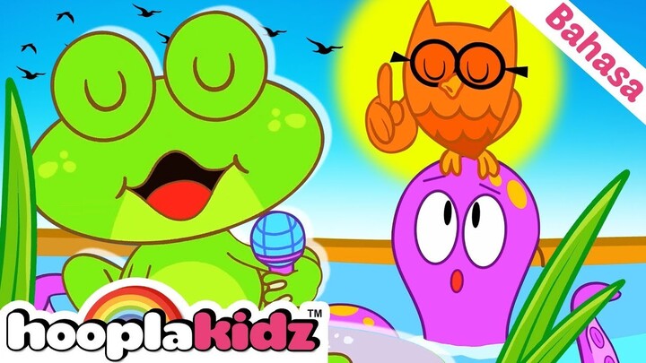 Lagu Katak | Lagu Binatang | Lagu Anak Anak | HooplaKidz Bahasa Indonesia